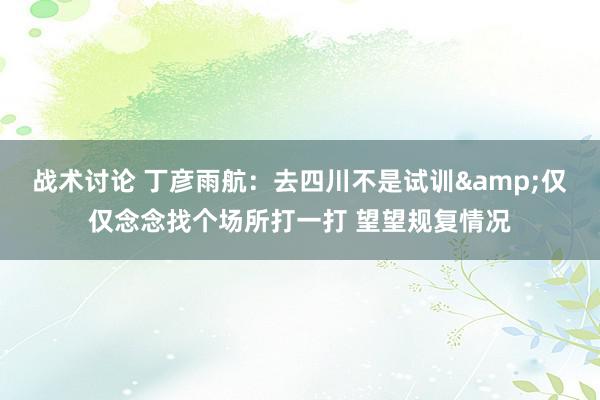 战术讨论 丁彦雨航：去四川不是试训&仅仅念念找个场所打一打 望望规复情况